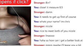 Sexy Nicole Gets Her Tits Out On Omegle