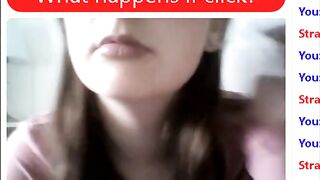 Omegle Girl Sucks Brush