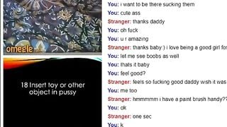 Omegle Brittany Is A Good Little Slut For Daddy