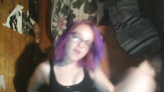 Purple Haired Teen Bates
