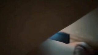 Pretty cute submissive teen follows and cums