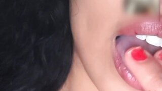 Big boob girl with glasses makes me cun