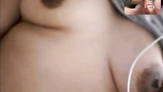 Hot girl masturbates with me