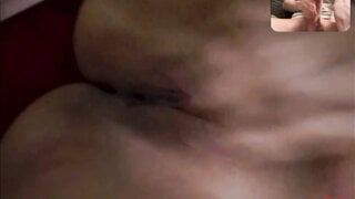 Hot girl masturbates with me
