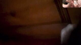Hot girl masturbates with me