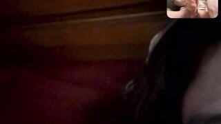 Hot girl masturbates with me