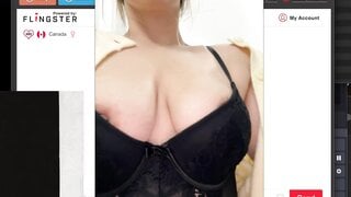 Cutie In bodysuit Shows Off Her Swollen Pussy