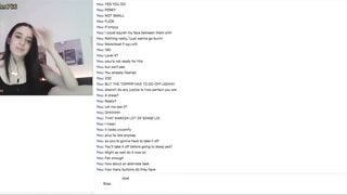 Shy Pale Girl Gives In