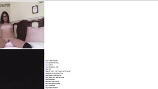 Cutie with knee high socks plays