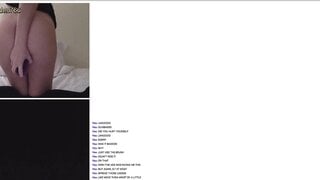Cutie with knee high socks plays