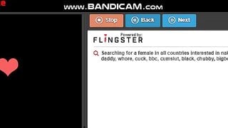 Teen using dildo (flingster)