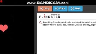 Teen using dildo (flingster)