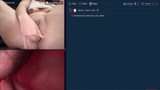 Mexican flingster Slut with buttplug squirts hard