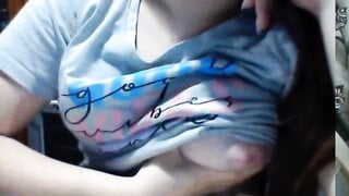 Girls flashing their tits , so hot