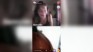 Girl gets turned on looking at bbc