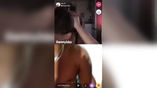 Girl gets turned on looking at bbc