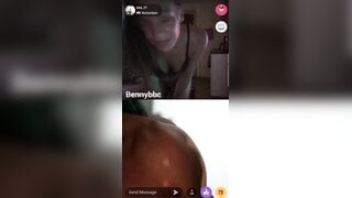 Girl gets turned on looking at bbc