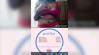 Indian Girl Big Tits Plays Omegle Game