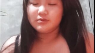 chubby thailand girl fingers herself for black cock