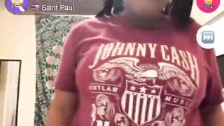 Bored teen lifts her top for me