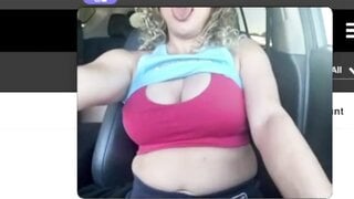 Horny Milf Had To Rub One Out On The Way Home From The Gym