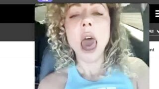 Horny Milf Had To Rub One Out On The Way Home From The Gym