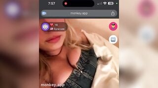 Teen removes her top
