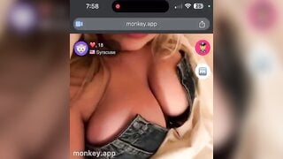 Teen removes her top