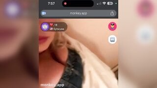 Teen removes her top