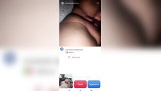 Hot Mexican girl masturbates and helps me cum (no sound)