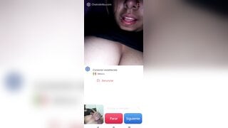 Hot Mexican girl masturbates and helps me cum (no sound)