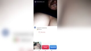 Hot Mexican girl masturbates and helps me cum (no sound)