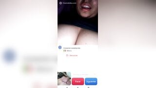 Hot Mexican girl masturbates and helps me cum (no sound)