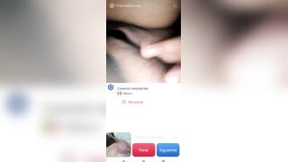 Hot Mexican girl masturbates and helps me cum (no sound)