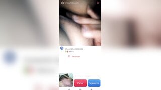 Hot Mexican girl masturbates and helps me cum (no sound)