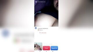 Hot Mexican girl masturbates and helps me cum (no sound)