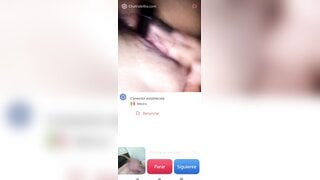 Hot Mexican girl masturbates and helps me cum (no sound)