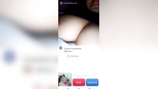 Hot Mexican girl masturbates and helps me cum (no sound)