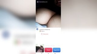 Hot Mexican girl masturbates and helps me cum (no sound)