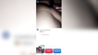 Hot Mexican girl masturbates and helps me cum (no sound)