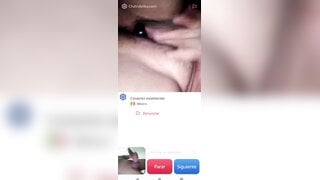 Hot Mexican girl masturbates and helps me cum (no sound)