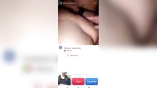Hot Mexican girl masturbates and helps me cum (no sound)