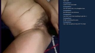 Omchater Flingster Hot MILF Rides Cucumber