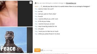 Omeagle Chubby Tits getting Naughty