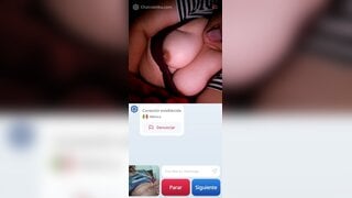 Hot Mexican girl masturbates and helps me cum a big load ( no sound )
