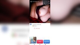 Hot Mexican girl masturbates and helps me cum a big load ( no sound )