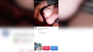 Hot Mexican girl masturbates and helps me cum a big load ( no sound )