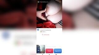 Hot Mexican girl masturbates and helps me cum a big load ( no sound )