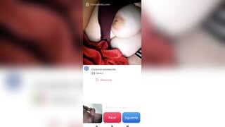 Hot Mexican girl masturbates and helps me cum a big load ( no sound )