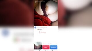 Hot Mexican girl masturbates and helps me cum a big load ( no sound )